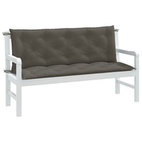 Cuscini Panca Giardino 2pz Grigio Scuro Mélange 150x50x7 cm 4002609