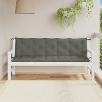 Cuscini Panca Giardino 2pz Grigio Scuro Mélange 180x50x7 cm 4002620