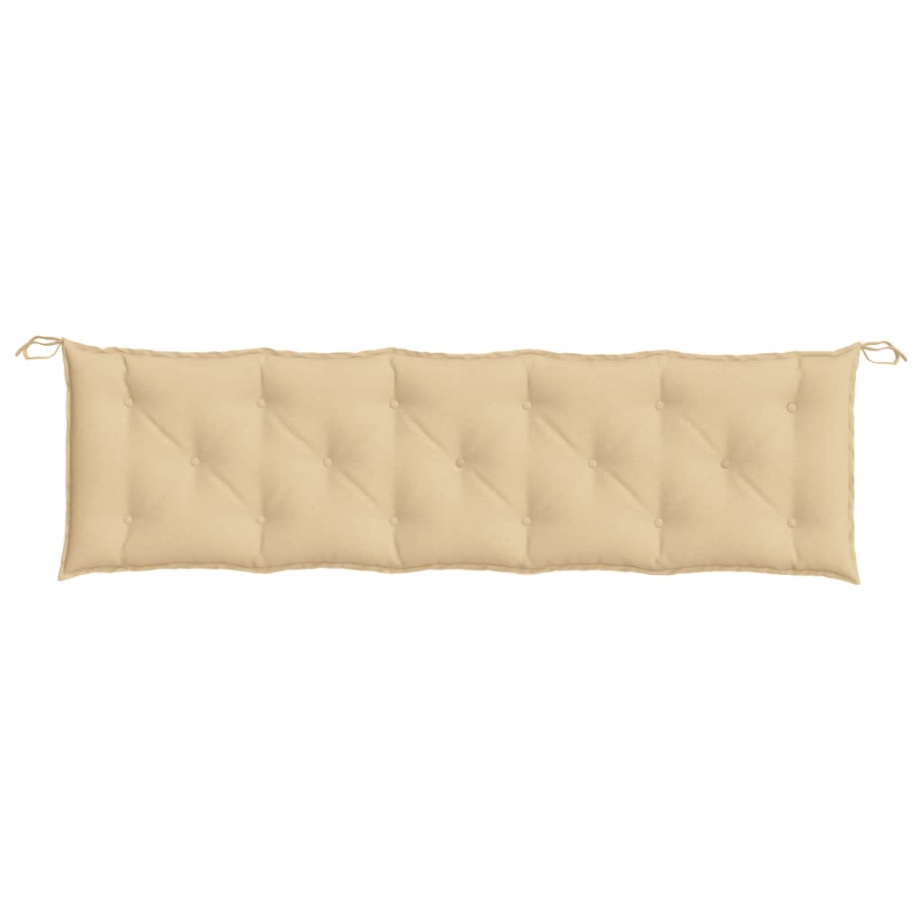 Cuscini Panca Giardino 2pz Beige Mélange 180x50x7 cm Tessuto 4002622