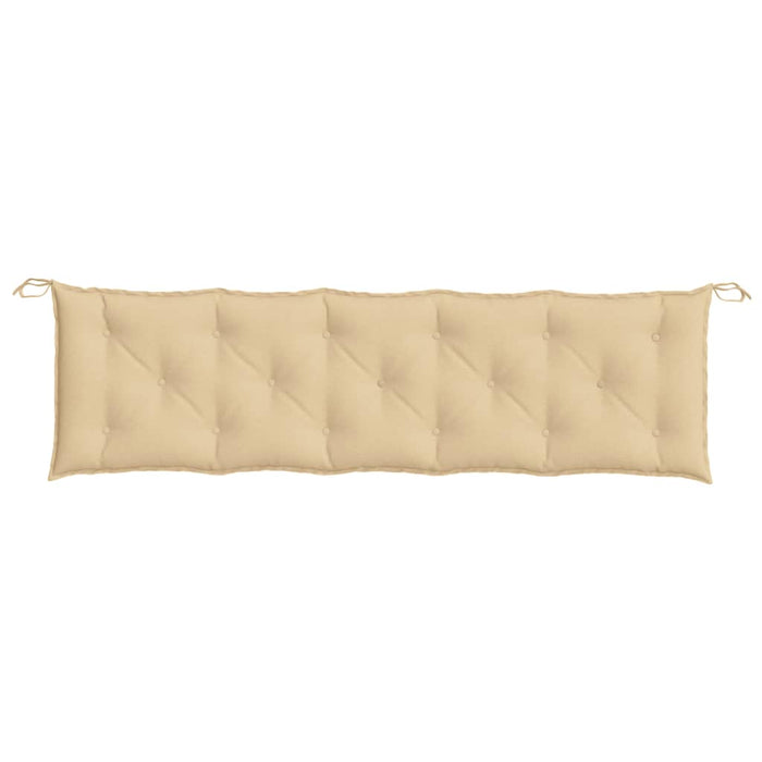 Cuscini Panca Giardino 2pz Beige Mélange 180x50x7 cm Tessuto 4002622