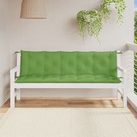 Cuscini Panca Giardino 2pz Verde Mélange 180x50x7 cm Tessuto 4002624