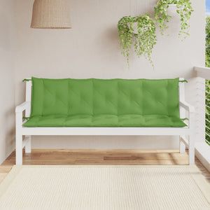 Cuscini Panca Giardino 2pz Verde Mélange 180x50x7 cm Tessuto 4002624