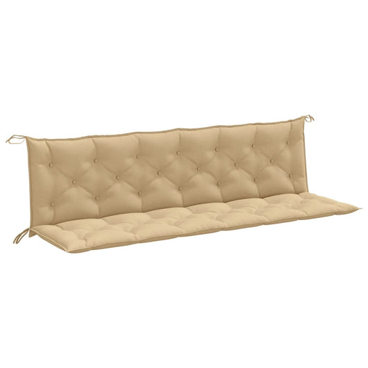 Cuscini Panca Giardino 2pz Beige Mélange 200x50x7 cm Tessuto 4002633