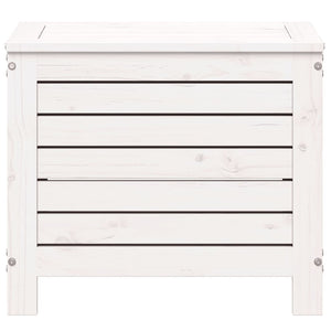 Poggiapiedi da Giardino Bianco 62x31,5x52cm Legno Massello Pino 844889