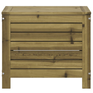 Poggiapiedi da Giardino 62x31,5x52 cm Legno Impregnato di Pino 844892