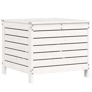 Poggiapiedi Giardino Bianco 62x63,5x53,5 cm Legno Massello Pino 844904