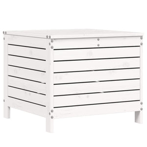 Poggiapiedi Giardino Bianco 62x63,5x53,5 cm Legno Massello Pino 844904