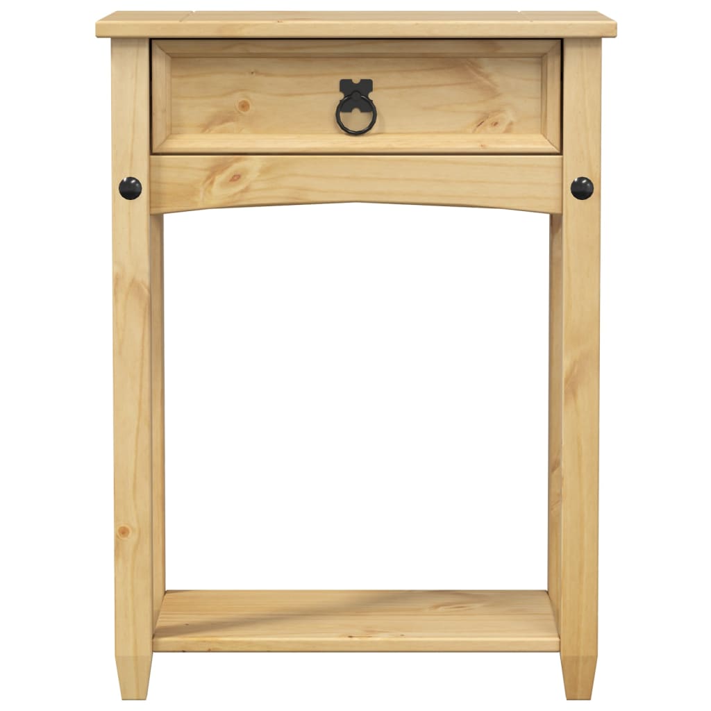 Tavolino Consolle Corona 55x35x73 cm in Legno Massello di Pino 4002774