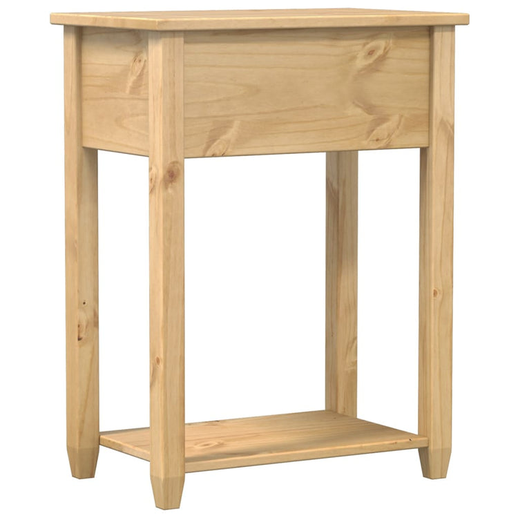 Tavolino Consolle Corona 55x35x73 cm in Legno Massello di Pino 4002774