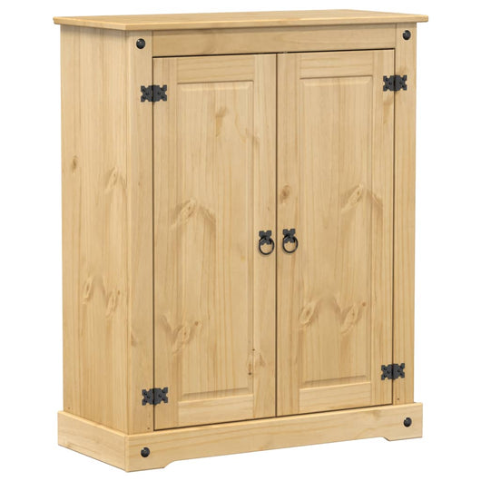 Scarpiera Corona 86x38,5x108 cm in Legno Massello di Pino 4002783