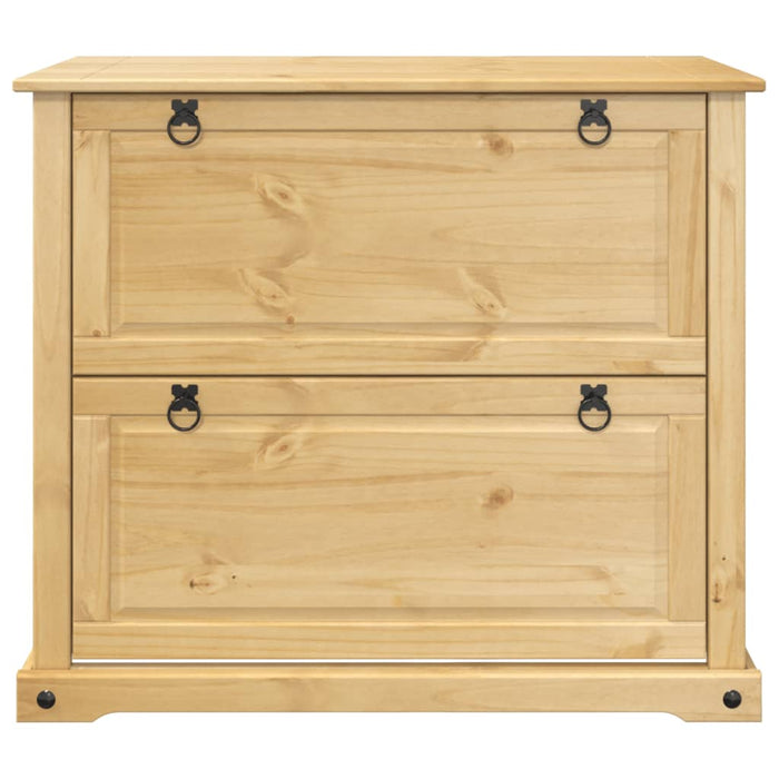 Scarpiera Corona 99x32x85 cm in Legno Massello di Pino 4002785