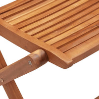 Sedie da Giardino Pieghevoli 4pz in Legno Massello di Acacia 367697