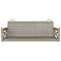 Panchina Dondolo Grigia 109x62x40 cm in Polyrattan 368153