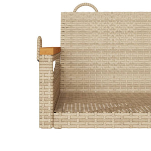 Panchina a Dondolo Beige 63x62x40 cm in Polyrattan 368163