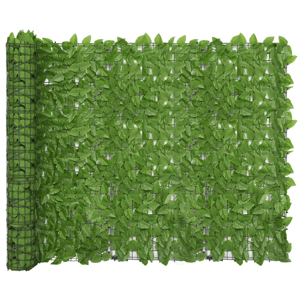 Schermo Privacy da Balcone con Foglie Verde 300x150 cm 3216425