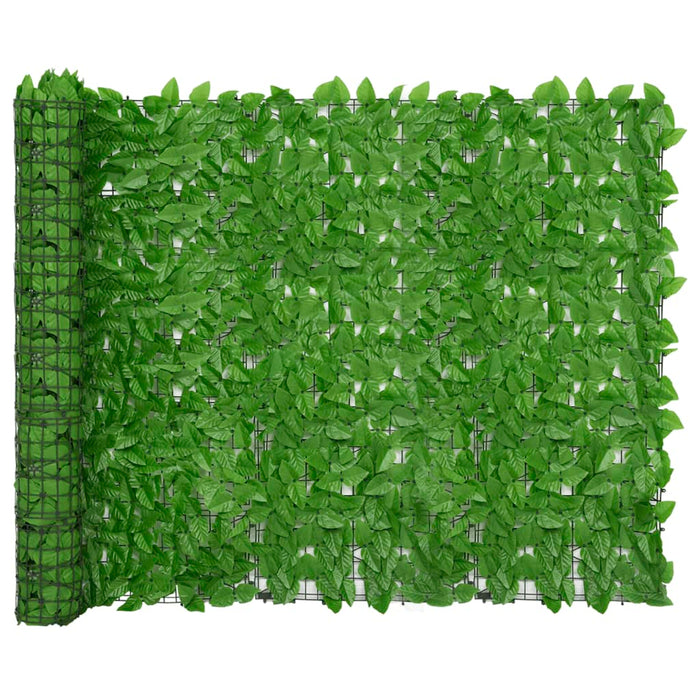 Schermo Privacy da Balcone con Foglie Verde 300x150 cm 3216425