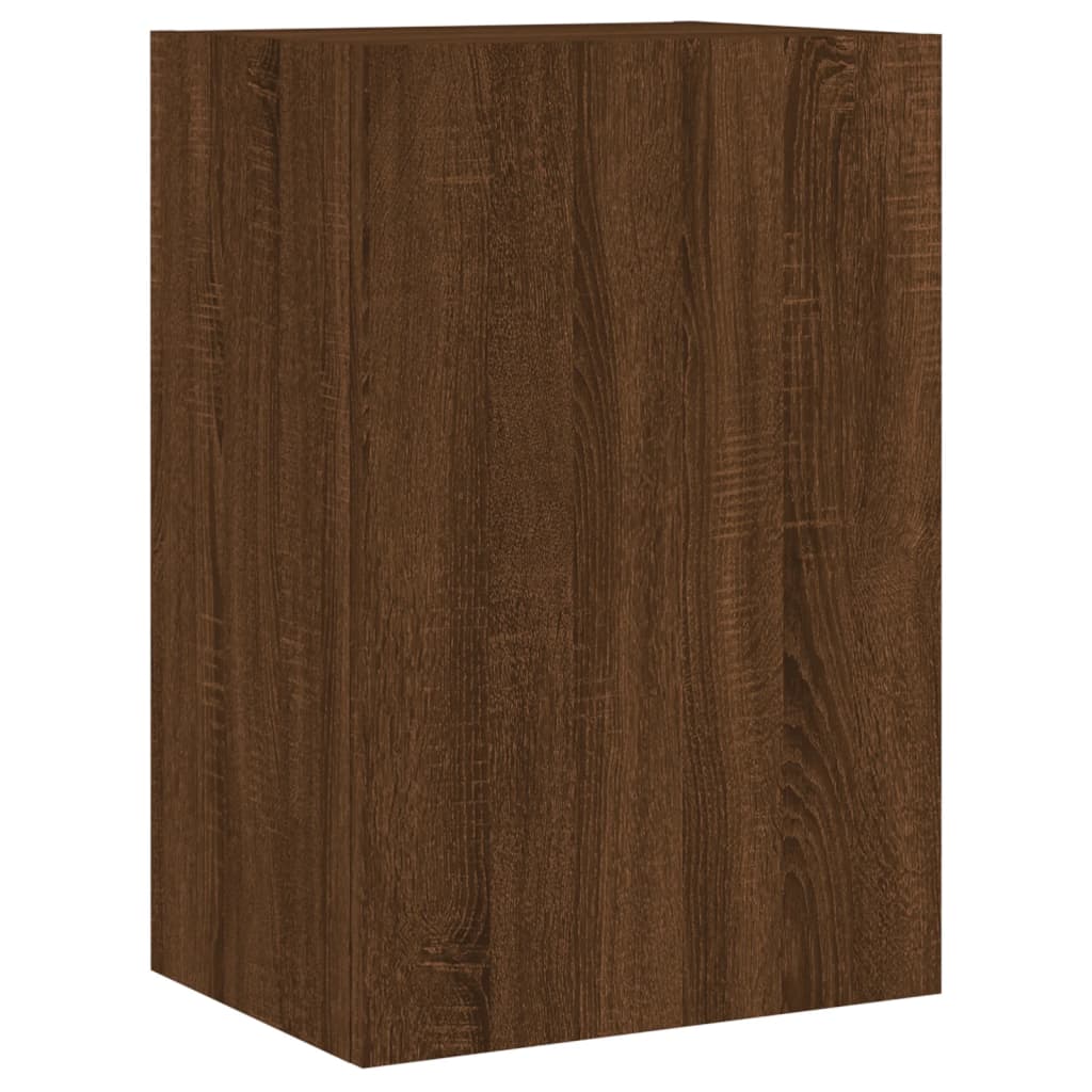 Mobili TV a Muro 6pz Rovere Marrone in Legno Multistrato 3216445