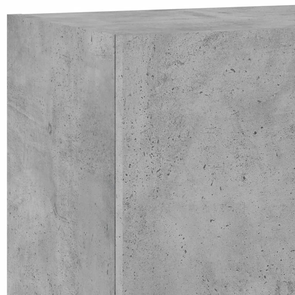 Mobili TV a Muro 6pz Grigio Cemento Legno Multistrato 3216474