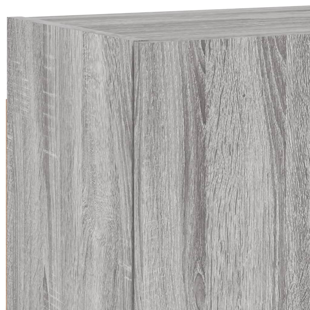 Mobili TV a Muro 4pz Grigio Sonoma in Legno Multistrato 3216505