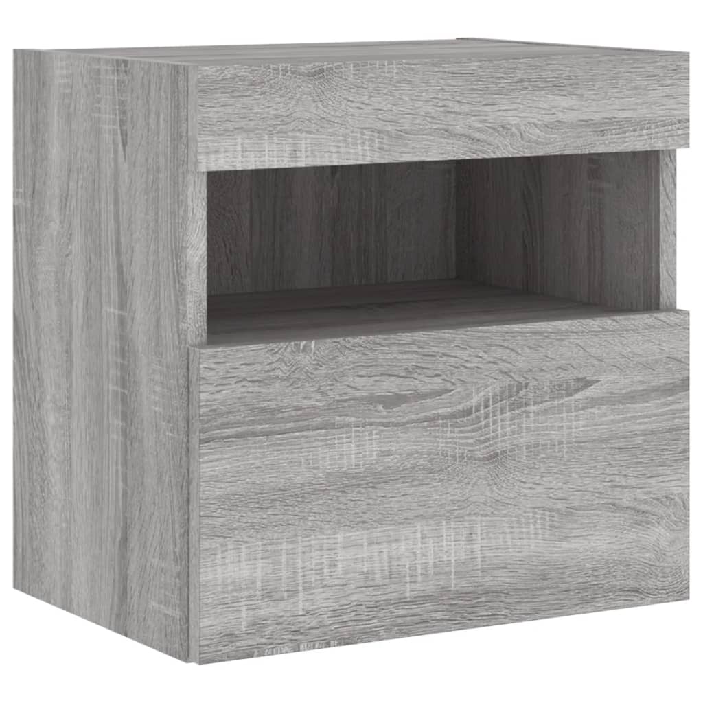 Mobili TV a Muro con LED 6pz Grigio Sonoma Legno Multistrato 3216737