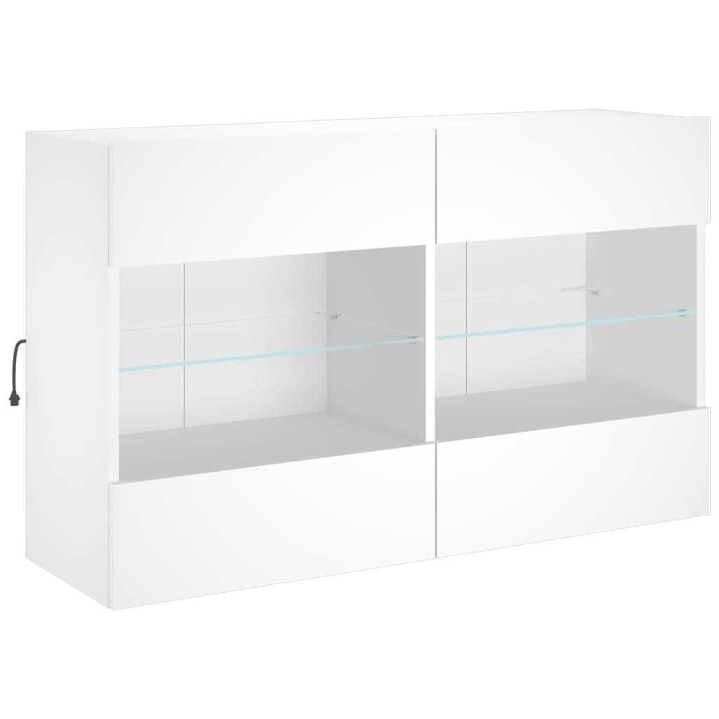 Set Mobili TV a Muro 6 pz con Luci LED Bianco 3216797