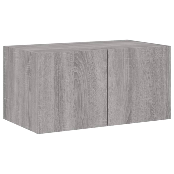 Mobili TV a Muro con LED 6pz Grigio Sonoma Legno Multistrato 3216837