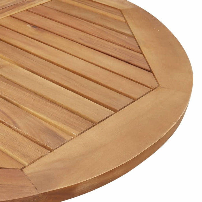 Tavolo da Giardino Rotondo Ø110x75cm in Legno Massello Acacia 367835