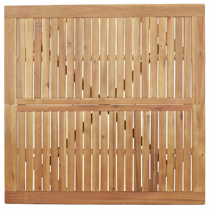 Tavolo da Giardino Quadrato 110x110x75 cm Legno Massello Acacia 367837