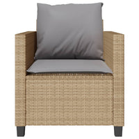 Set da Bistrò 3 pz con Cuscini Beige in Polyrattan 4003899