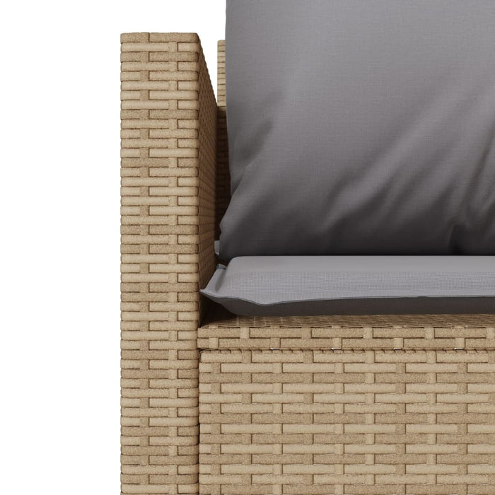 Set da Bistrò 3 pz con Cuscini Beige in Polyrattan 4003899