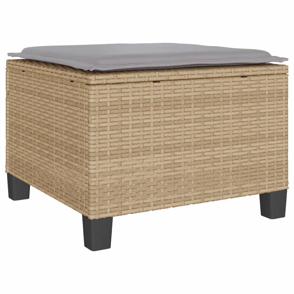 Set da Bistrò 3 pz con Cuscini Beige in Polyrattan 4003899