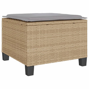 Set da Bistrò 3 pz con Cuscini Beige in Polyrattan 4003899