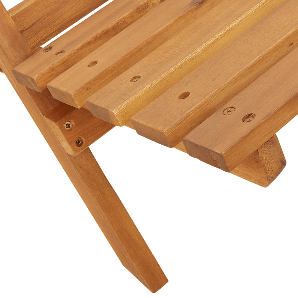 Sedie Giardino 2pz Bianco Crema Legno Massello Acacia e Tessuto 367690