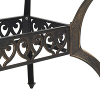 Tavolo da Giardino Bronzo 150x90x72 cm in Alluminio Pressofuso 4002803