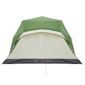 Tenda Familiare con Portico 9 Persone Verde a Rilascio Rapido 4004213