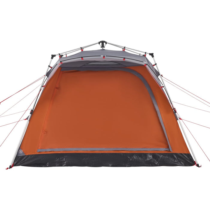 Tenda Campeggio Cabina 4 Pers. Grigio Arancione Rilascio Rapido 4004221