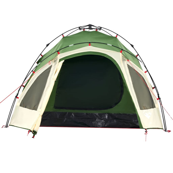 Tenda a Cupola da Campeggio 3 Persone Verde a Rilascio Rapido 4004222