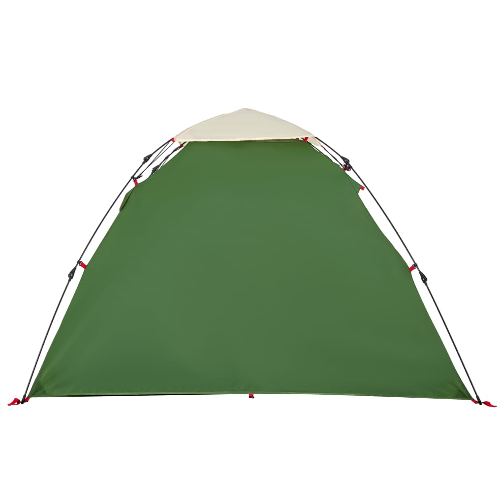 Tenda a Cupola da Campeggio 3 Persone Verde a Rilascio Rapido 4004226