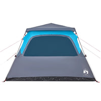 Tenda Familiare a Cupola 6 Persone Blu a Rilascio Rapido 4004234