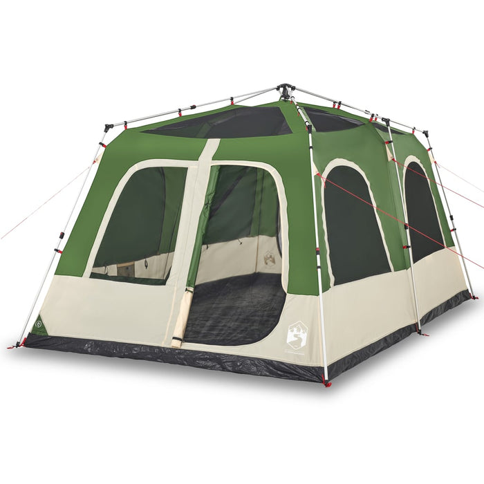 Tenda Familiare a Cupola 8 Persone Verde a Rilascio Rapido 4004236