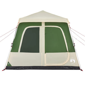 Tenda Familiare a Cupola 8 Persone Verde a Rilascio Rapido 4004236