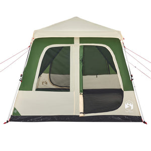 Tenda Familiare a Cupola 8 Persone Verde a Rilascio Rapido 4004236