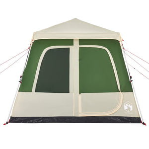 Tenda Familiare a Cupola 8 Persone Verde a Rilascio Rapido 4004236