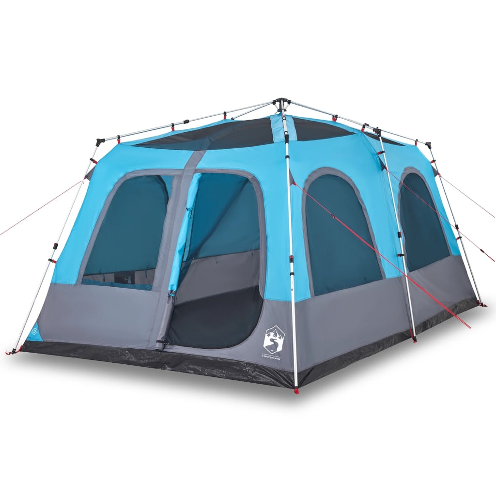 Tenda Familiare a Cupola 8 Persone Blu a Rilascio Rapido 4004237