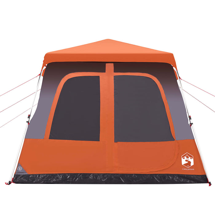 Tenda a Cupola 8 Persone Grigio e Arancione a Rilascio Rapido 4004238