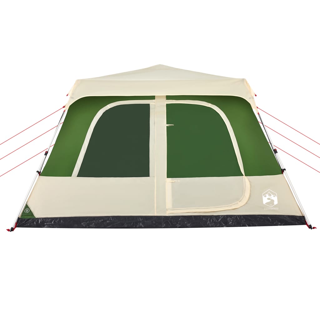 Tenda Familiare a Cupola 10 Persone Verde a Rilascio Rapido 4004239