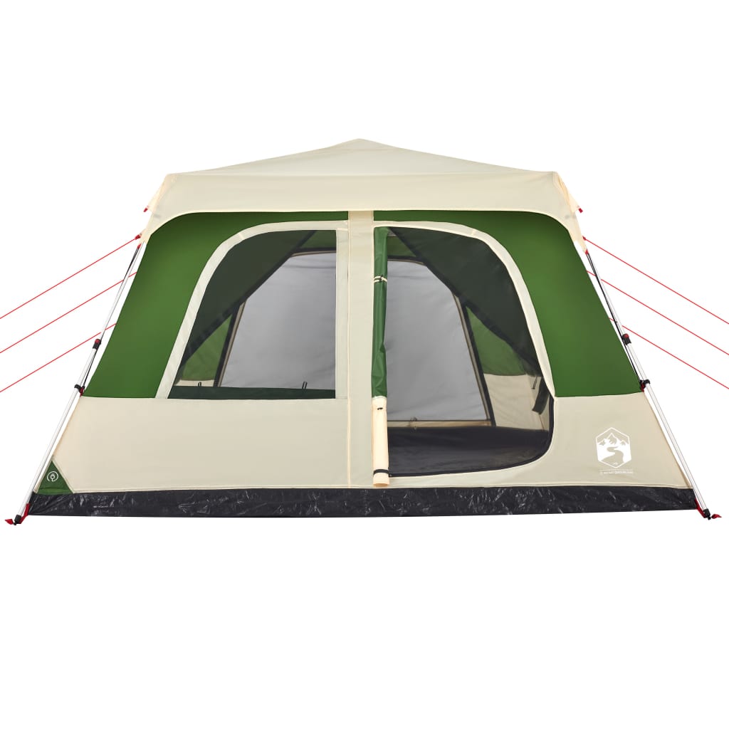 Tenda Familiare a Cupola 10 Persone Verde a Rilascio Rapido 4004239