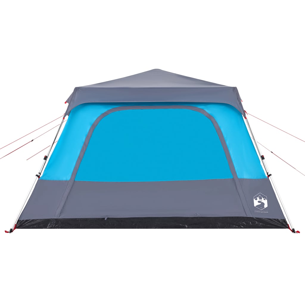 Tenda Familiare a Cupola 10 Persone Blu a Rilascio Rapido 4004240