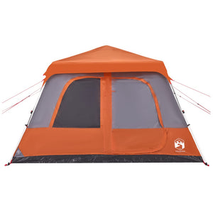 Tenda a Cupola 10 Persone Grigio e Arancione a Rilascio Rapido 4004241