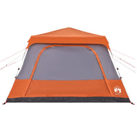 Tenda a Cupola 10 Persone Grigio e Arancione a Rilascio Rapido 4004241